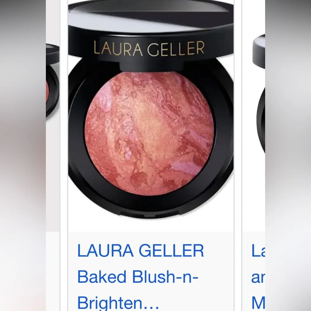 Laura Geller Baked Blush -N- Brighten Pink Buttercream (Made in Italy .